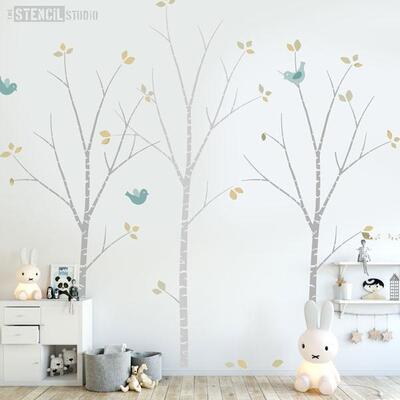 Birch Tree Stencil Pack - Large Tree approx 2m high