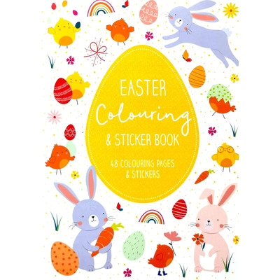 Children's Easter Theme Colouring & Sticker Activity Book