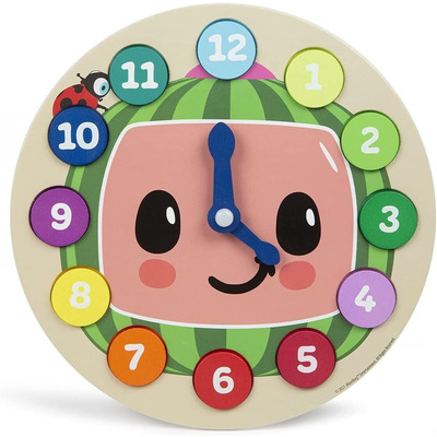Children’s CoComelon Wooden Learning Clock Puzzle Toy