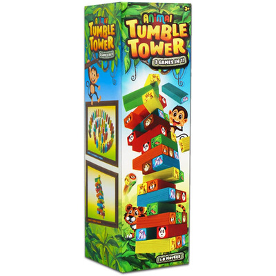 Wooden Animal Stacking Tumble Tower Toy Game