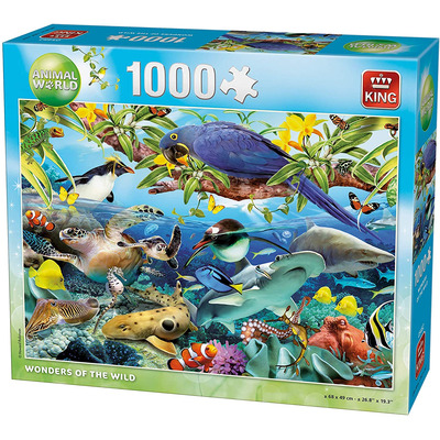 1000 Piece Jigsaw Puzzle 'Wonders Of The Wild' Tropical Animals & Birds