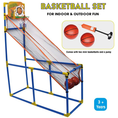 Indoor Arcade Style Basketball Game with Hoop Balls & Pump