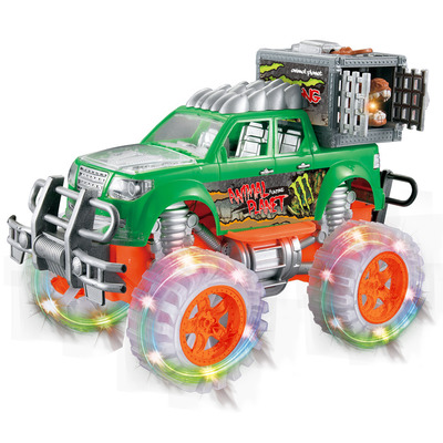 Dinosaur Catcher Monster Truck Off Road Toy Car With Lights & Music