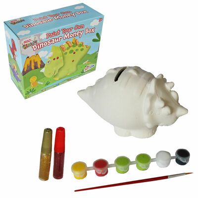 Paint Your Own Dinosaur Ceramic Money Box Piggy Bank