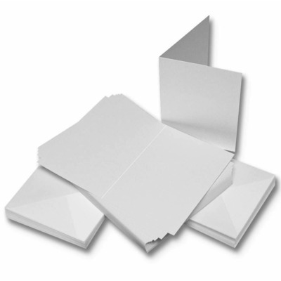 Craft UK A6 White Linen Card Envelopes