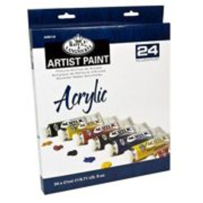 Royal & Langnickel 21ml Acrylic Paint Set Assorted Colours (Pack of 24) ACR21-24