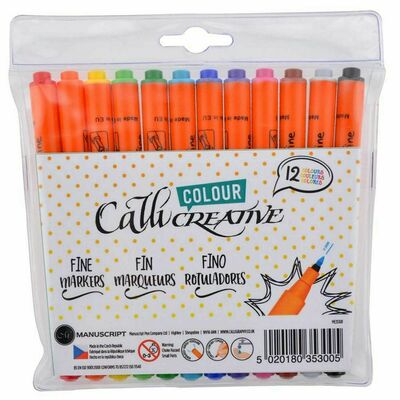 Manuscript Felt Tip Colouring Pens- Fine