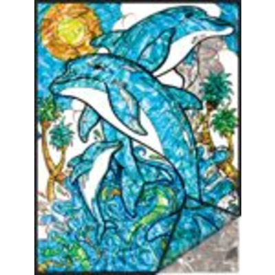 Dolphins Foil Painting by Numbers Kit