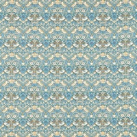 William Morris Strawberry Thief Fabric Denim Spice F1678/06 – By The Metre