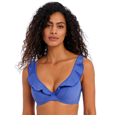 Freya Jewel Cove High Apex Bikini Top - Plain Azure - 36G