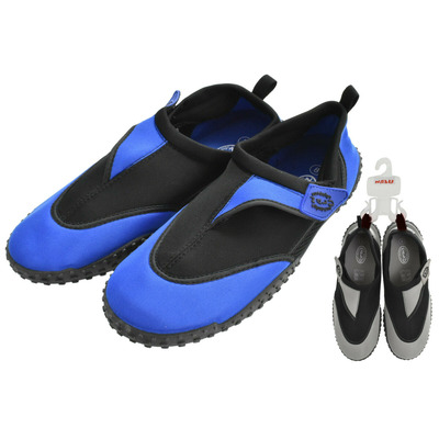 Nalu Child Adult Boys Girls Mens Womens Size Aqua Beach Water Shoes - Neon Blue - CHILD SIZE 13 (TY8968)