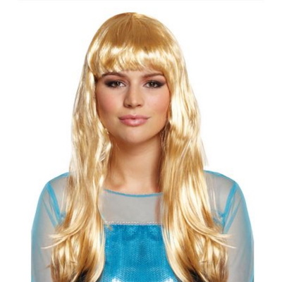 Long Straight Hair Wig With Fringe Fancy Dress