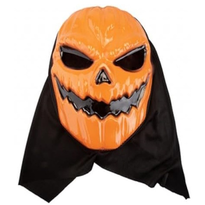 Adult/Child Pumpkin Head Halloween Mask With Hood