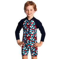 Image of Funky Trunks Toddler Boys Go Swim Jump Suit