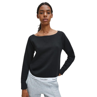 Calvin Klein Modern Cotton Sweatshirt Top QS5718E Black QS5718E Black