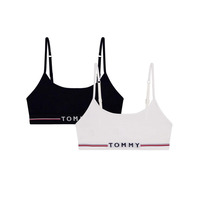 Image of Tommy Hilfiger Girls Logo Girls 2 Pack Bralettes