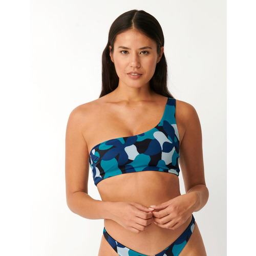 Sloggi Shore Flower Horn Bikini Top - Blue/Dark Combination