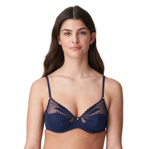 Marie Jo Etoile Half Padded Plunge Bra - Sapphire Blue