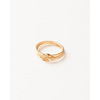 Gold vermeil circular peridot stacking ring trio - Q at Carousel Jewels