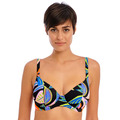 Savanna Sunset Plunge Tie Bikini Top