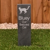 Image of Memorial Stake - Smooth Slate, Large 46 x 10cm