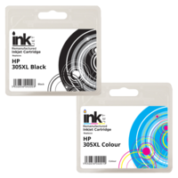 Remanufactured HP 305 High Capacity Combo Pack Ink Cartridges