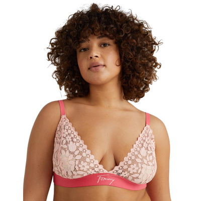 Tommy Hilfiger TJ Lace Triangle Bra - Cosmetic Peach