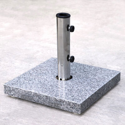 25KG Square Granite Base For Garden Parasols 40x40cm