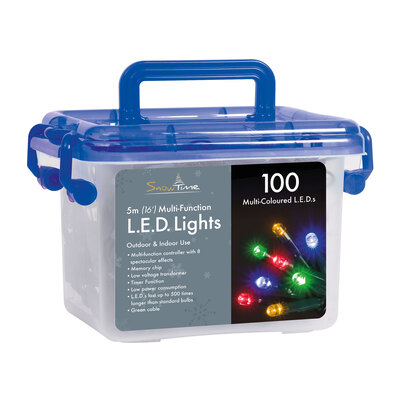 100 Multi-Coloured LED Multi-Function Lights