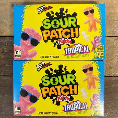 3x Sour Patch Kids Tropical Boxes (3x99g)