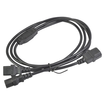 IEC Splitter Lead Male to Two Female - 1m