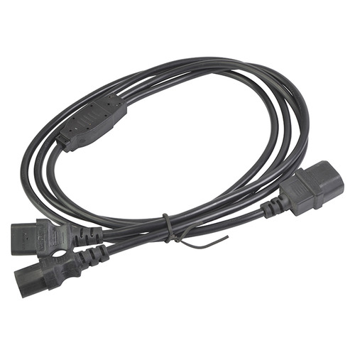 IEC Splitter Lead Male to Two Female - 1m