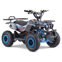 Image of Funbikes Ranger 50cc Nardo Grey/Blue Kids 2024 Premium Petrol Mini Quad Bike