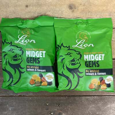 3x Lions Midget Gems Share Bags (3x190g)