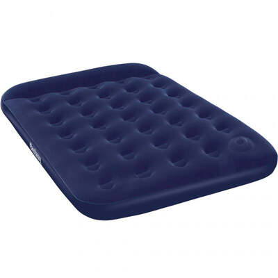 Bestway Double Velor Mattress With Pump 191X137X28Cm - Navy Blue
