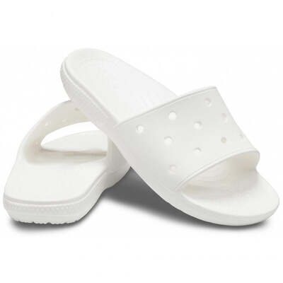 Crocs Womens Classic Slide Slippers - White
