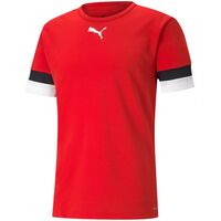 Image of Puma Mens teamRise Jersey T-Shirt - Red