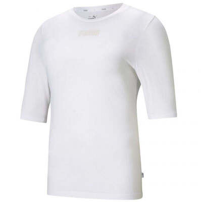 Puma Womens Modern Basics Cloud T-Shirt - White