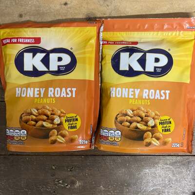 2x KP Honey Roast Peanuts (2x225g)