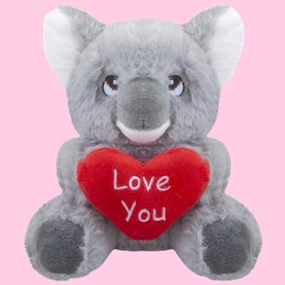 15cm Koala Bear With Love Heart Valentines Day Soft Toy