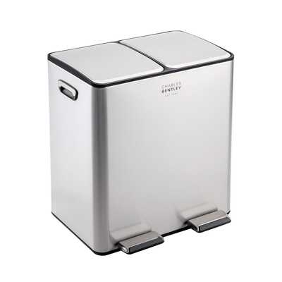 40L Double Compartment Kitchen Bin - 2x 20L