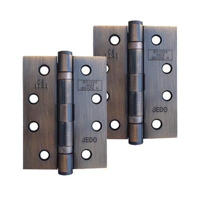 Frelan Hardware 4 Inch Ball Bearing Hinges, Bronze - J8500BR (sold in pairs) 4 INCH - ANTIQUE BRONZE