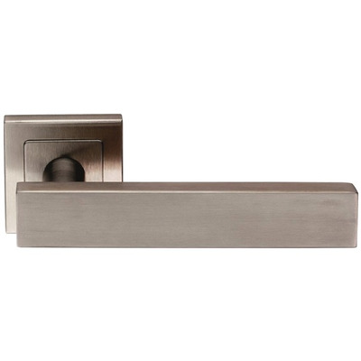 Eurospec Carla Rectangular Stainless Steel Door Handles - Satin Stainless Steel - SSL1403SSS (sold in pairs) SATIN FINISH