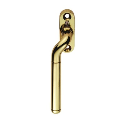 Carlisle Brass Cranked Locking Espagnolette Handle (Left OR Right Hand), Polished Brass - V1008 POLISHED BRASS - LEFT HAND