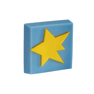 Urfic Siro Blue Square & Gold Star Cabinet Knob - H154-40RU10 BLUE SQUARE / STAR