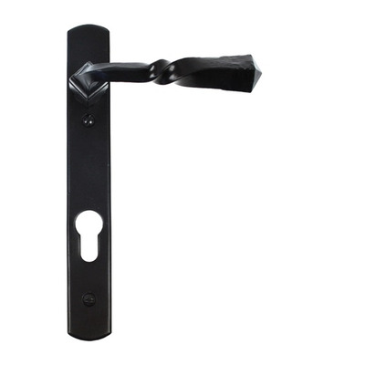 From The Anvil Narrow Lever Espagnolette Unsprung Door Handles (92mm C/C), Black - 33119 (sold in pairs) BLACK