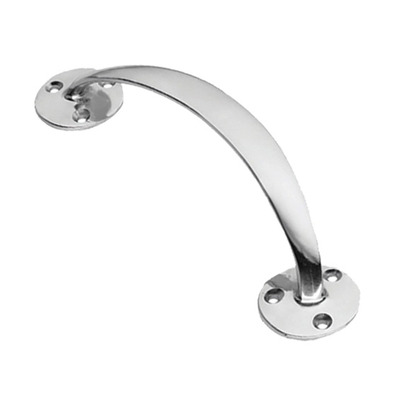 Prima Cranked Bow Pull Handle (152mm Or 190mm), Polished Chrome - BC112 POLISHED CHROME - 152mm