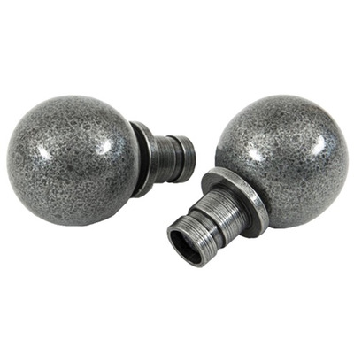 From The Anvil Ball Curtain Finial, Pewter - 33734 (Sold in pairs) PEWTER