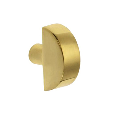 Croft Architectural Half Moon Cupboard Door Knob, 32mm, *Various Finishes Available - 5108 POLISHED BRASS