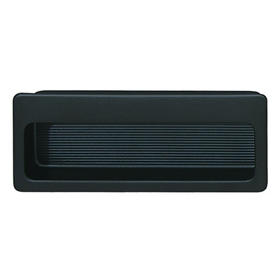 Hafele Cavu Inset Cupboard Door Pull (32mm x 75mm), Matt Black - 151.00.312 MATT BLACK